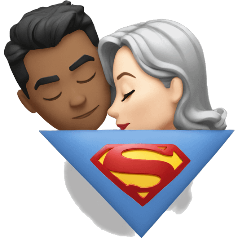 Superman-kiss-Wonder-Woman emoji