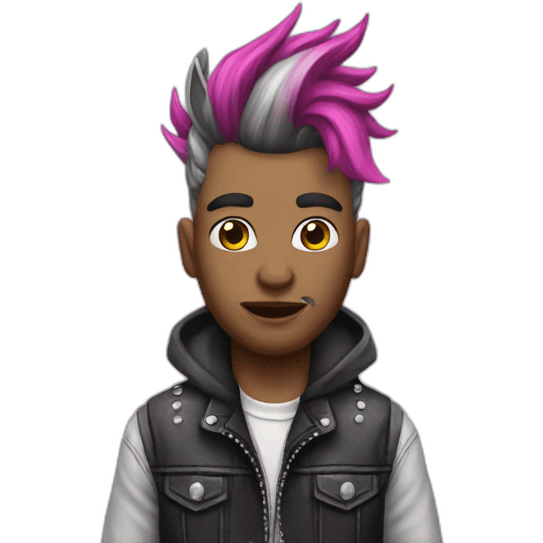 punk unicorn male emoji