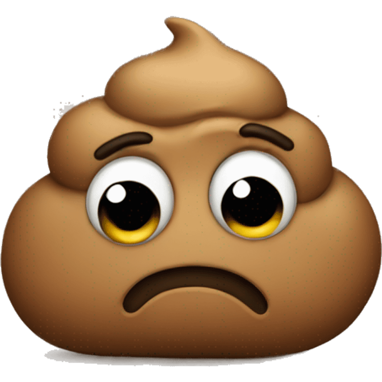 sad poo  emoji