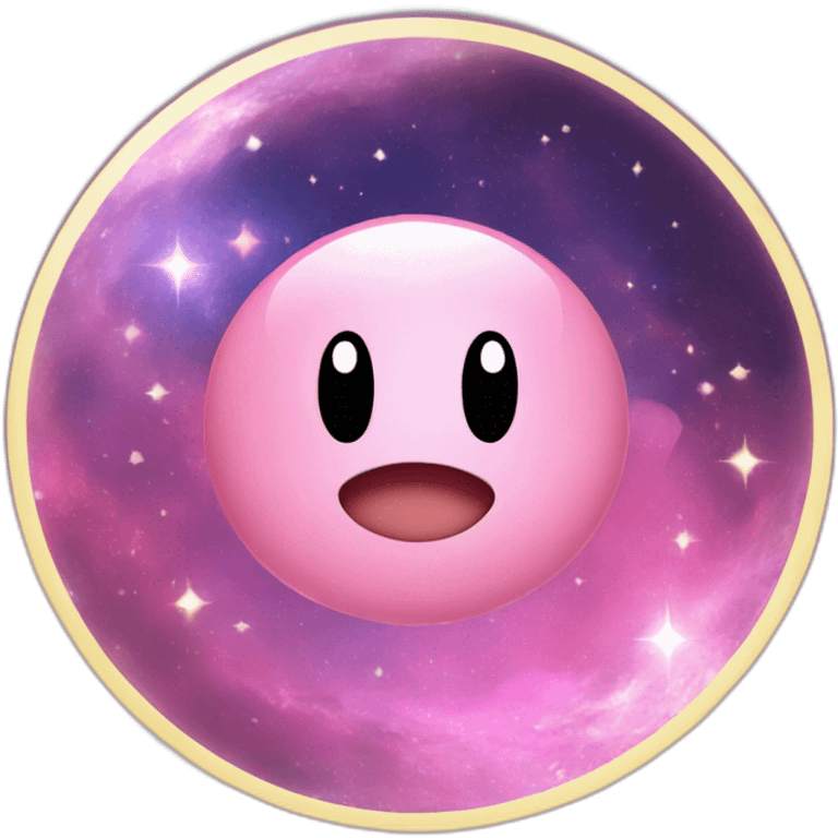 Pink Galaxy in Kirby emoji