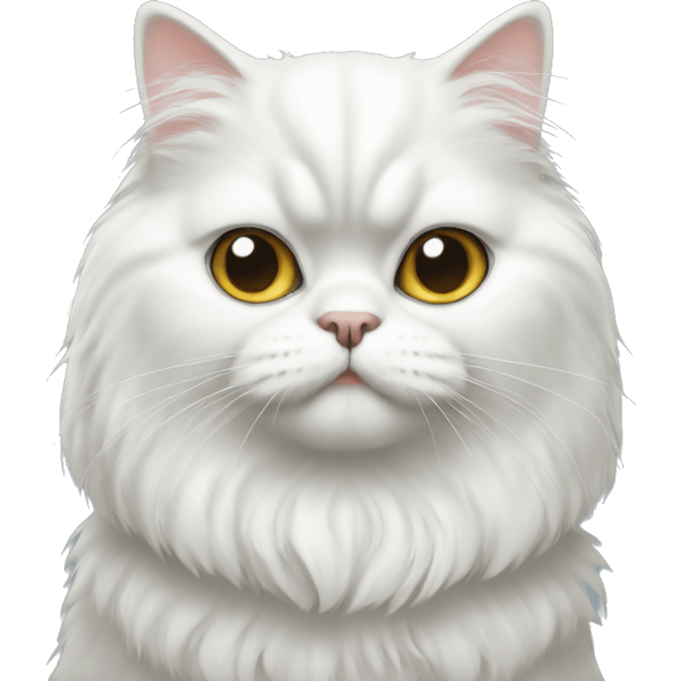 white persian cat emoji