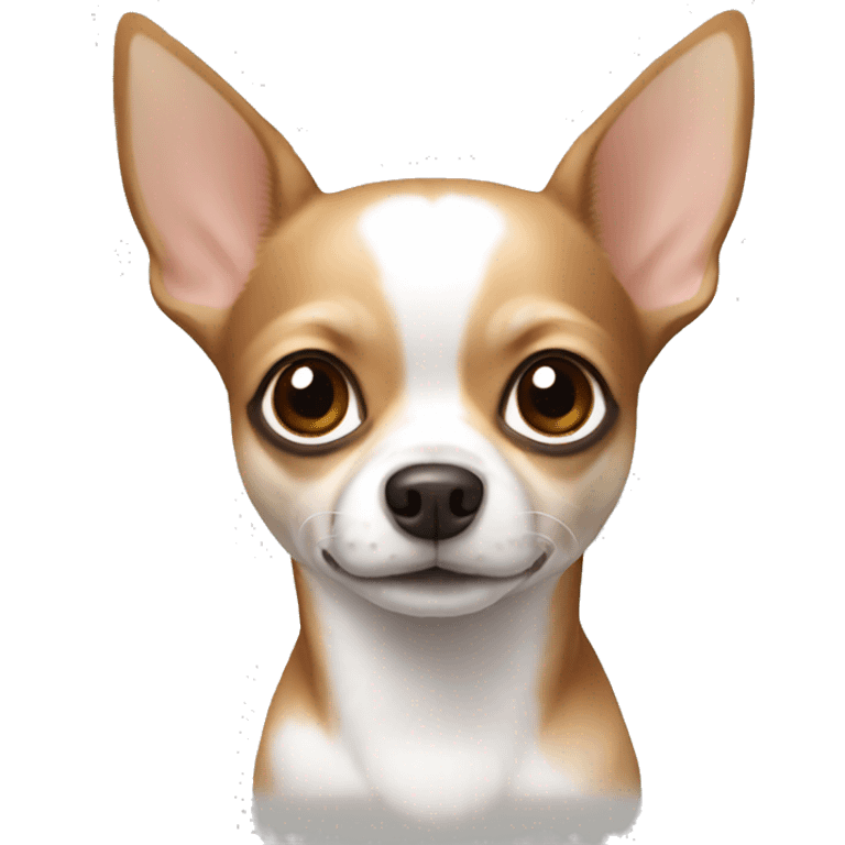 Chihuahua white and brown emoji