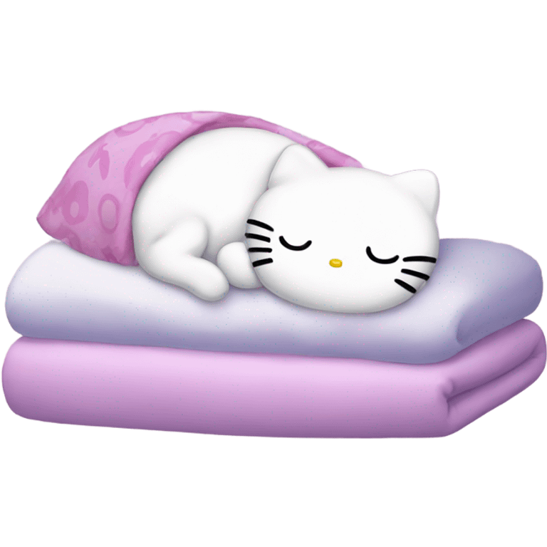 Hello Kitty sleeping  emoji