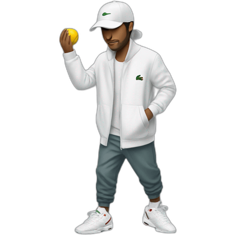 Arab with lacoste hat and nike tn shoes  emoji