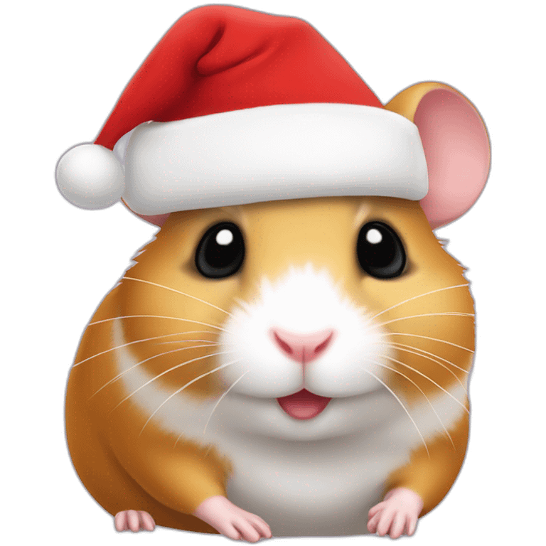 hamster with santa hat emoji