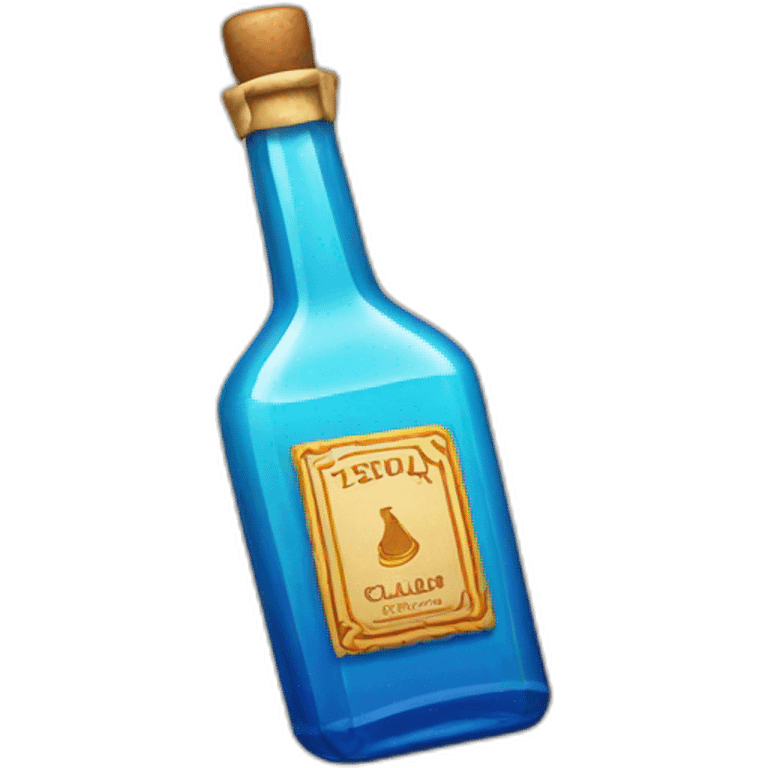 Tequila bottle clase azul emoji