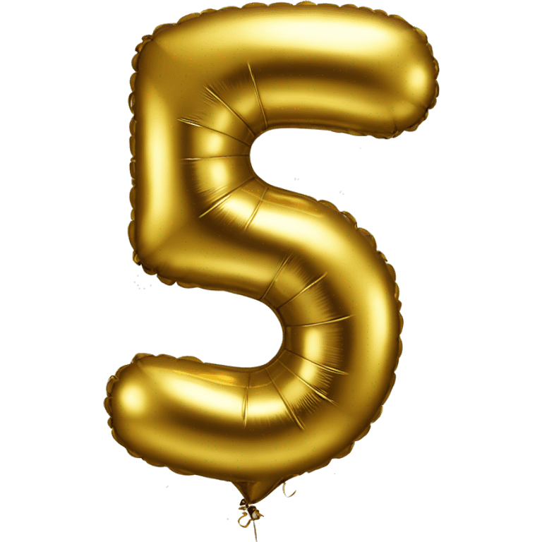 gold-balloon-shaped-like-number-3 emoji