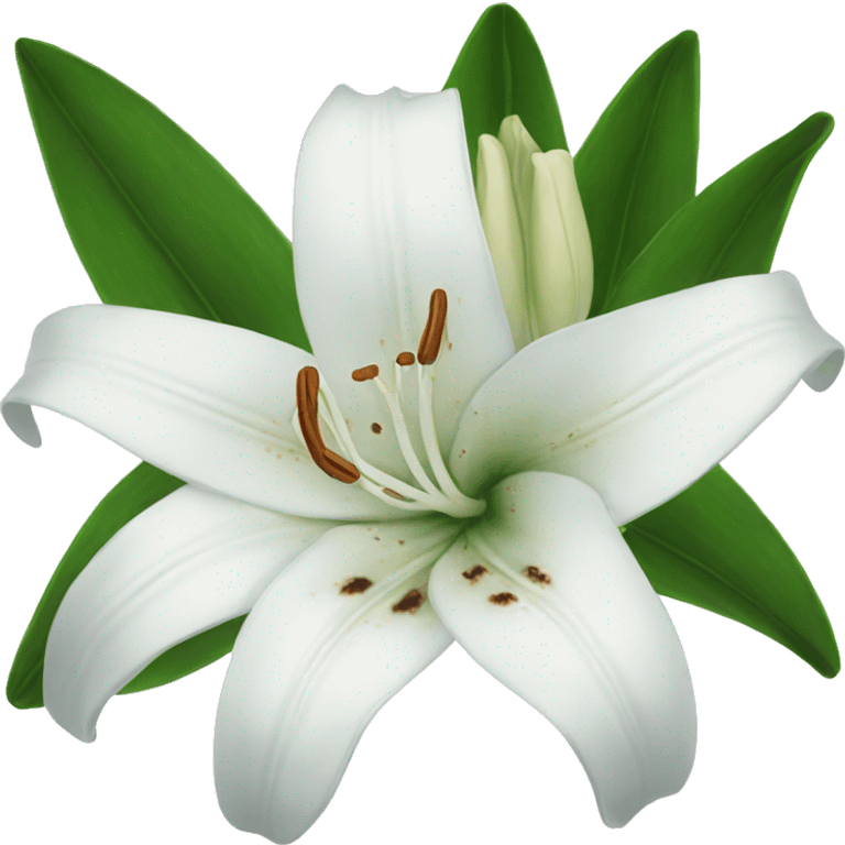 White lilies dead emoji