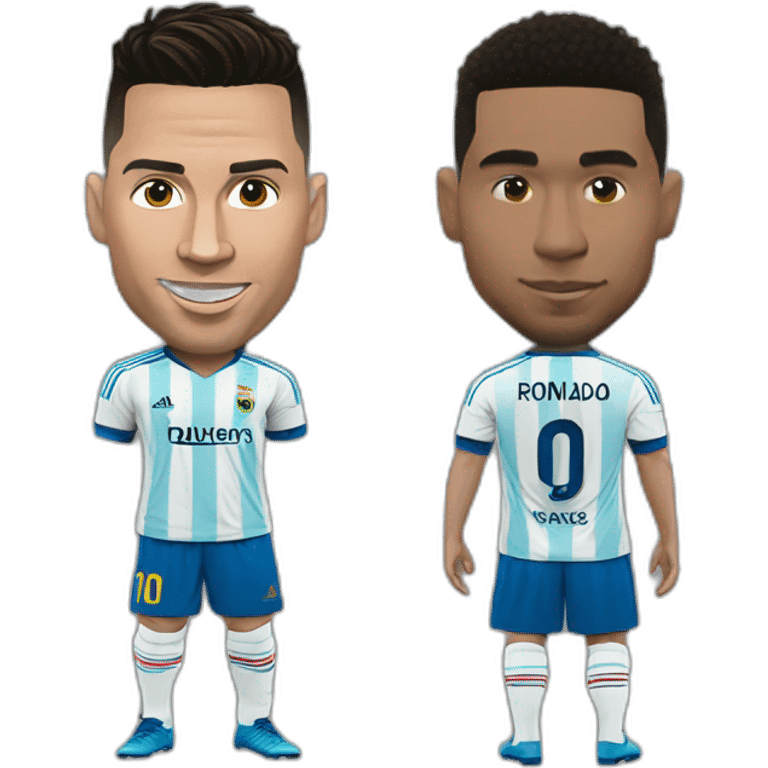 Ronaldo sur messi emoji