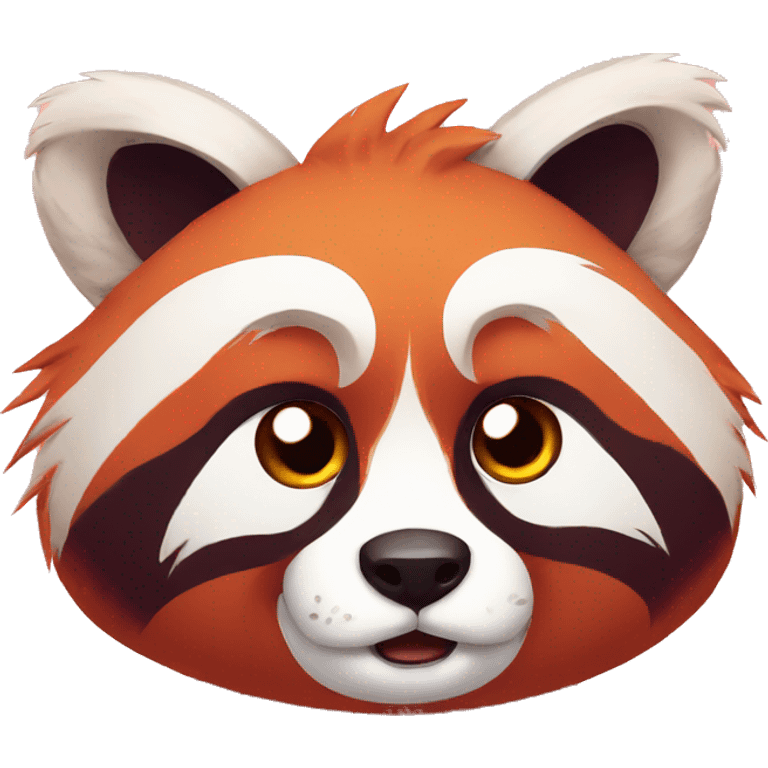 angry red panda emoji