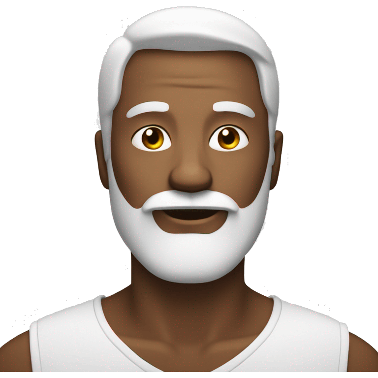 Bold man with white beard emoji