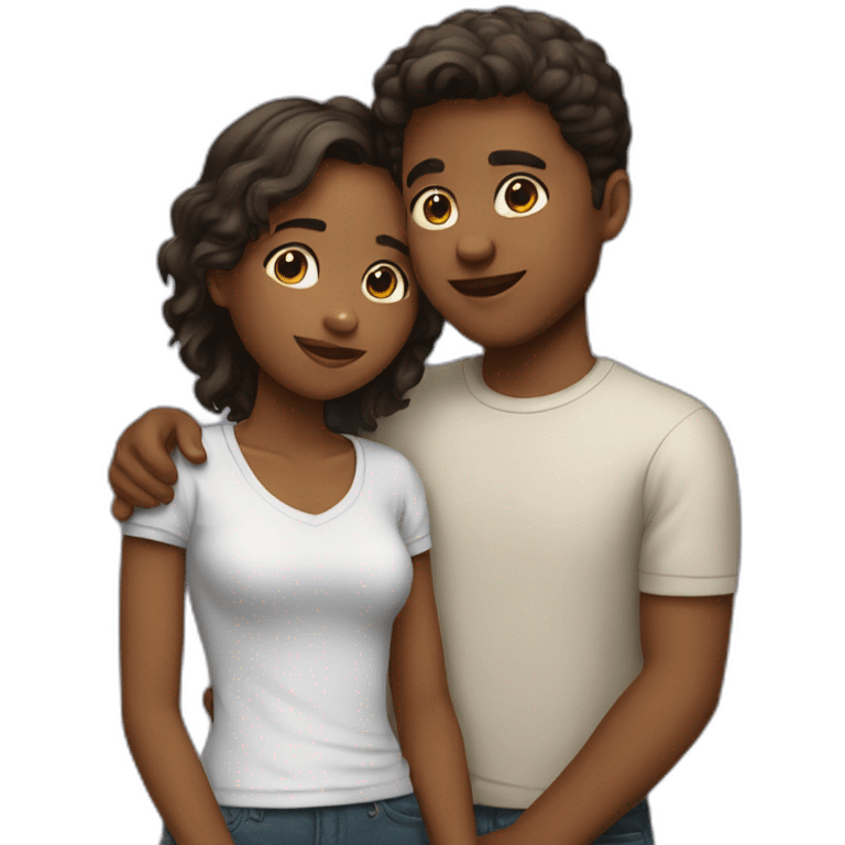 boy and girl love emoji