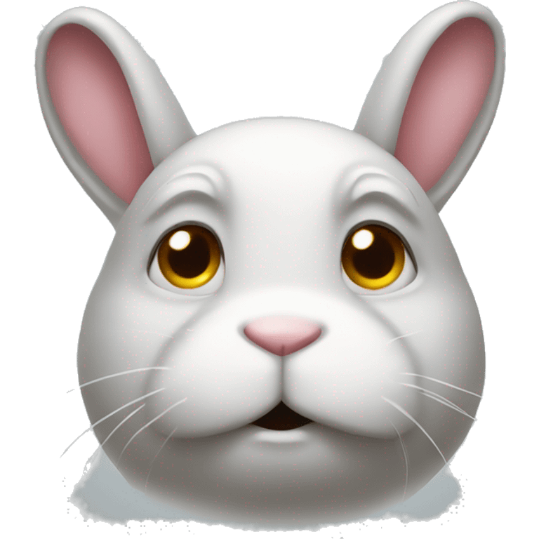 rabbit body unhappy emoji