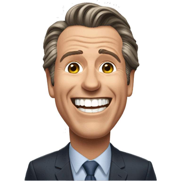 Gavin Newsom Laughing emoji