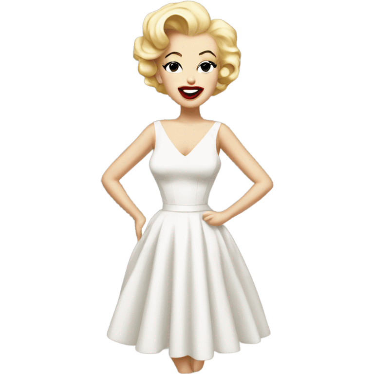 Marilyn monroe white dress emoji