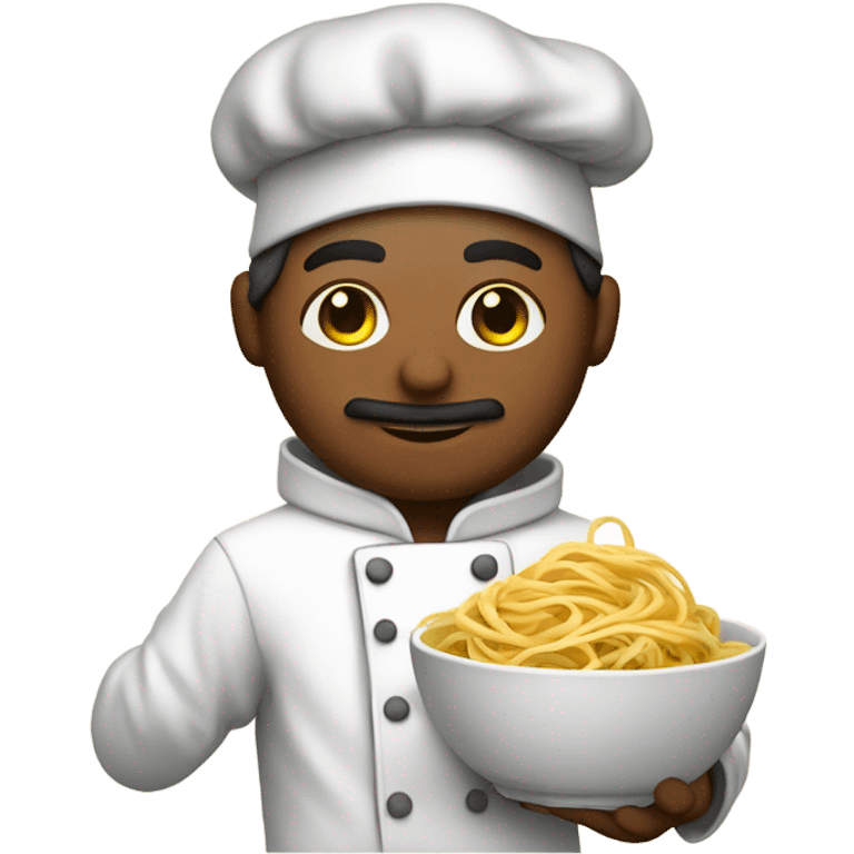 Chef linguine With a hoodie￼ emoji