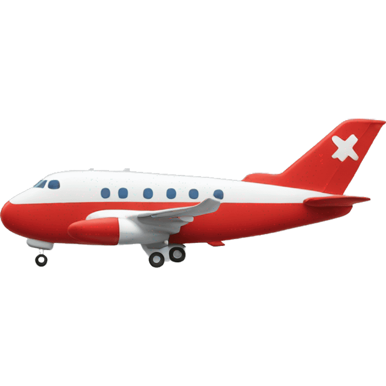 a plane with a pilot in red waving from it emoji