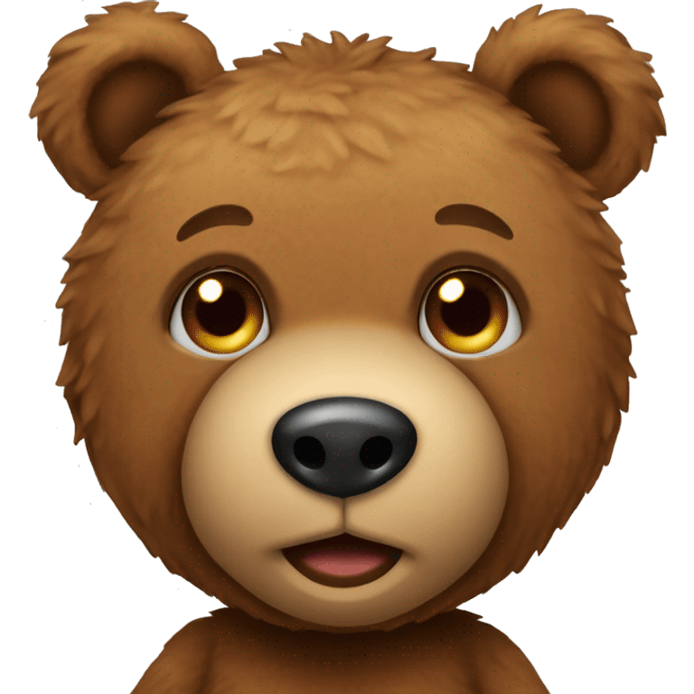 brown teddy bear emoji