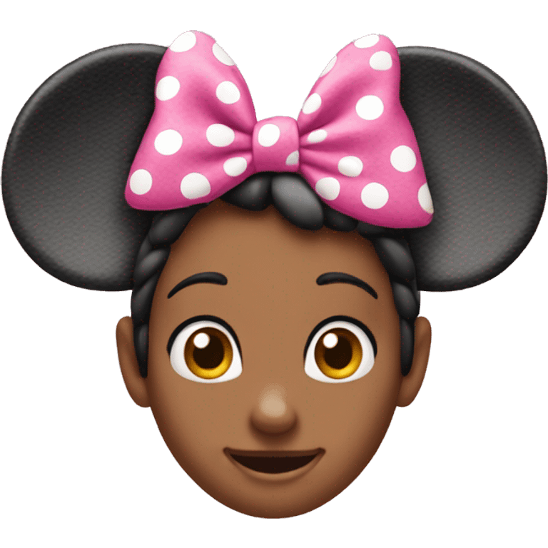 pink Minnie mouse ears emoji