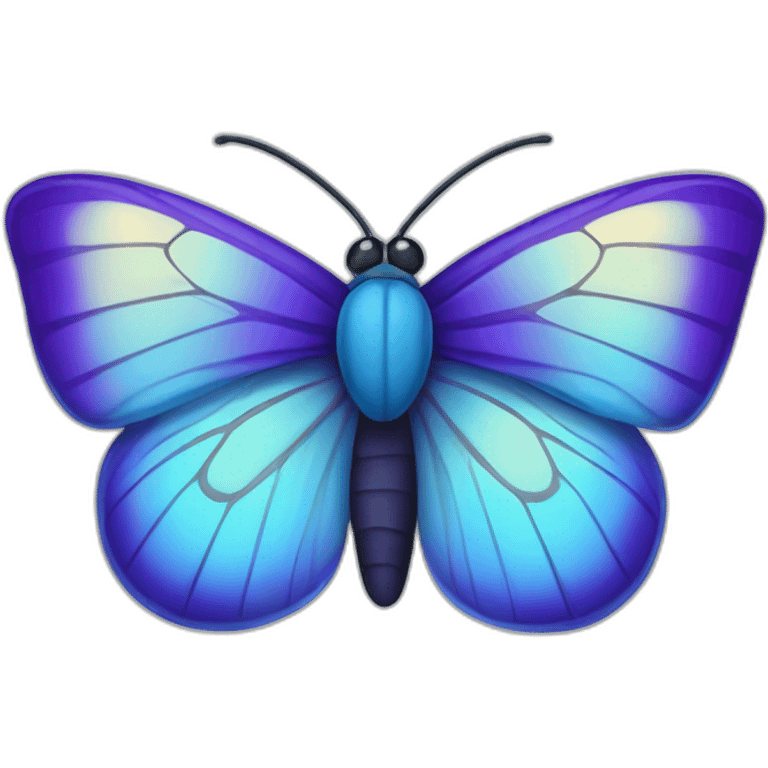 blue perple butter fly emoji