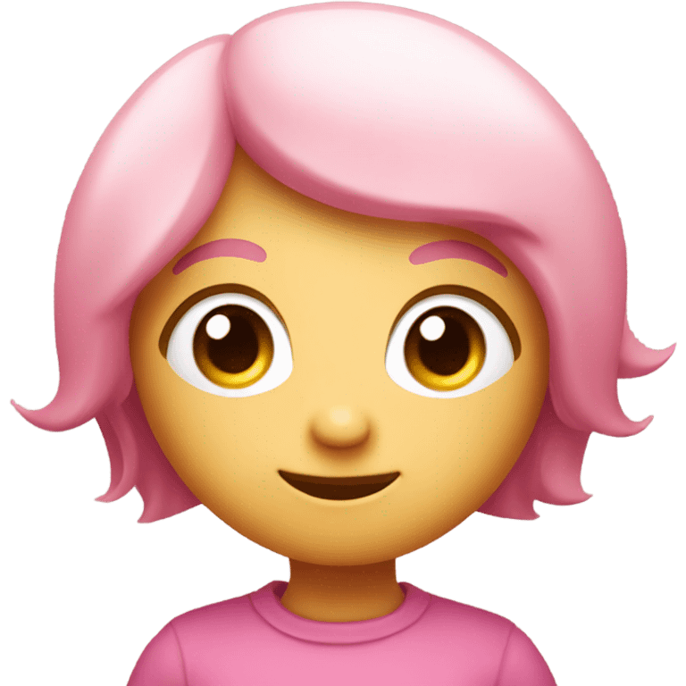 Pink cute emoji