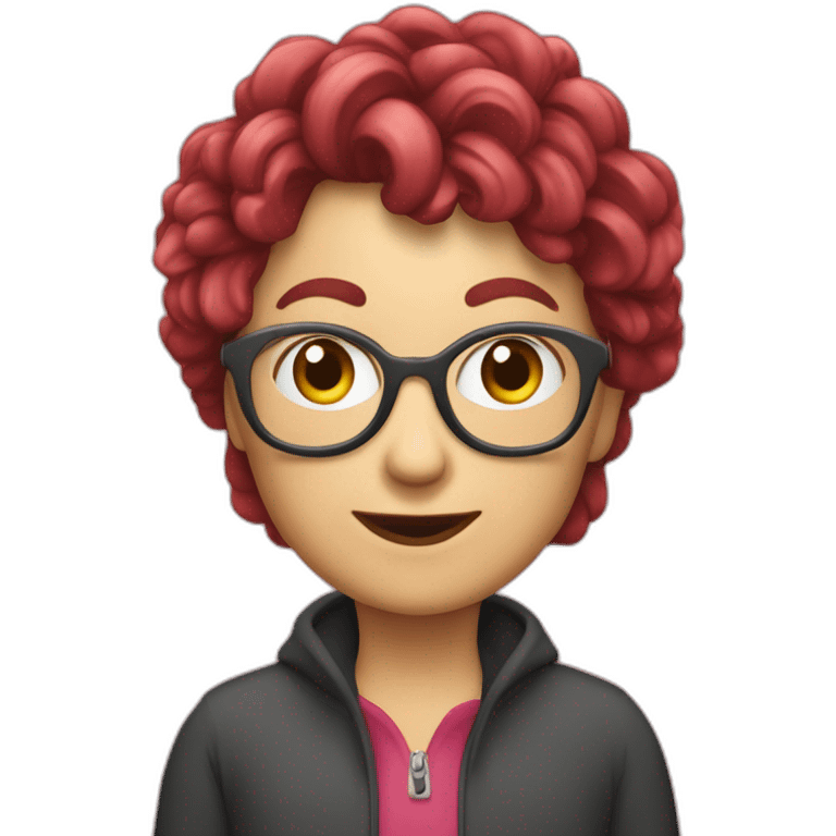 Oma mit kuzen redlocken  emoji