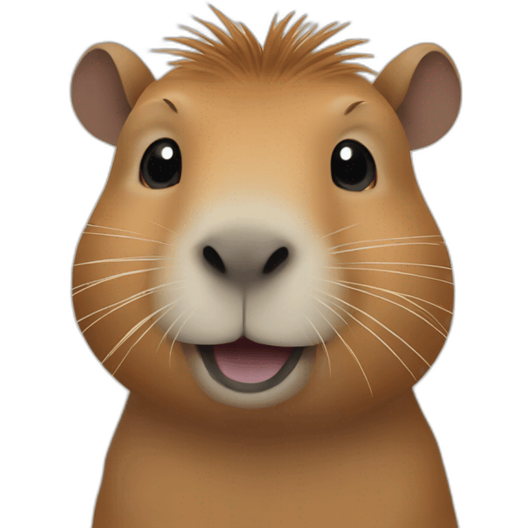 Capybara cute emoji