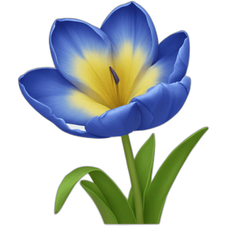 Tulipanes azules emoji