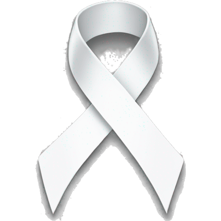 White ribbon emoji