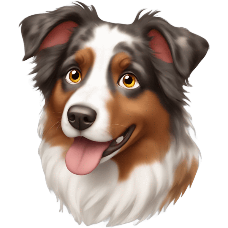 Red merle Australian shepherd  emoji