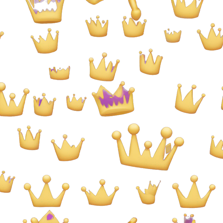 crown in violet emoji