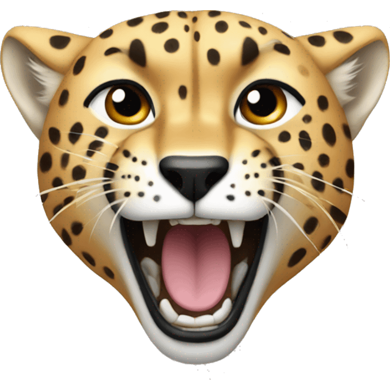 Cheetah roaring  emoji