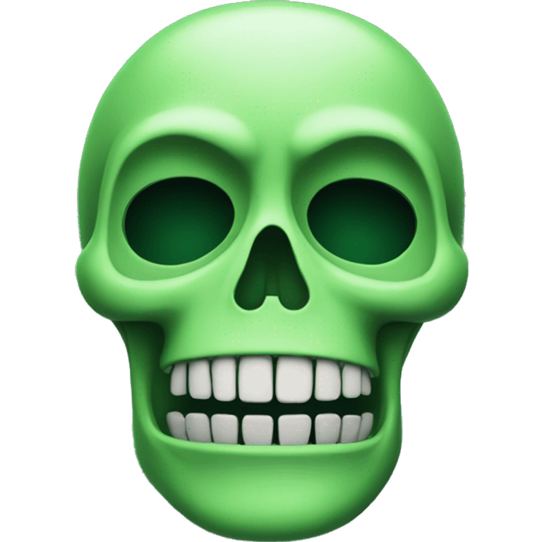 Green skeleton emoji