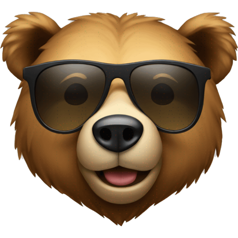 Bear with a sunglasses emoji