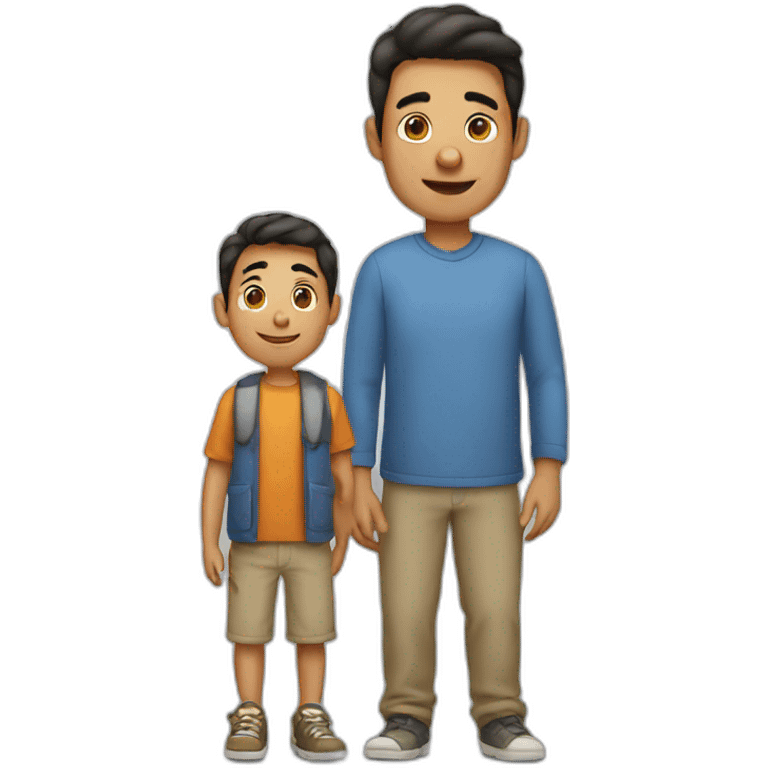 Son and father emoji