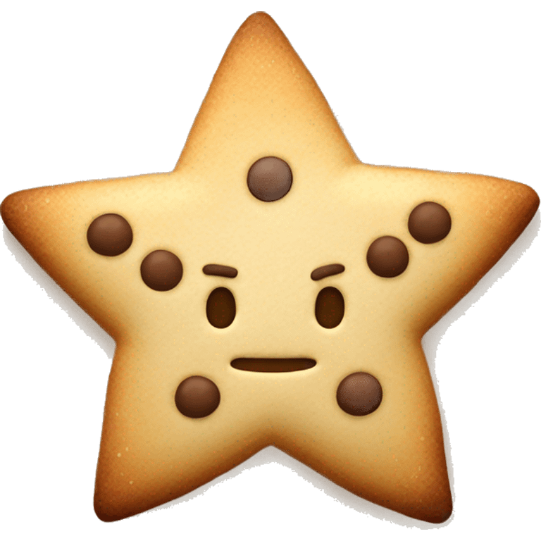 Christmas Cookie with star  emoji