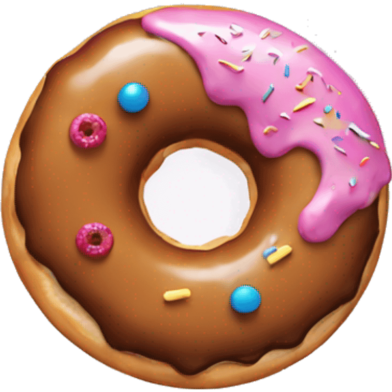 Donut eating donut emoji