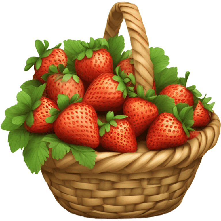 Strawberry basket emoji