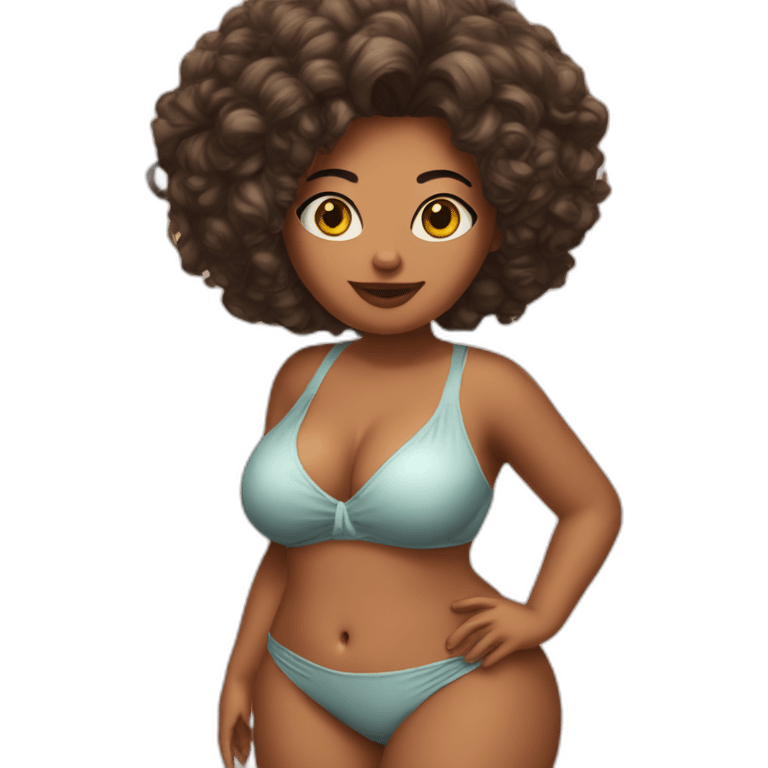 big wahunga chic in swimsuit emoji