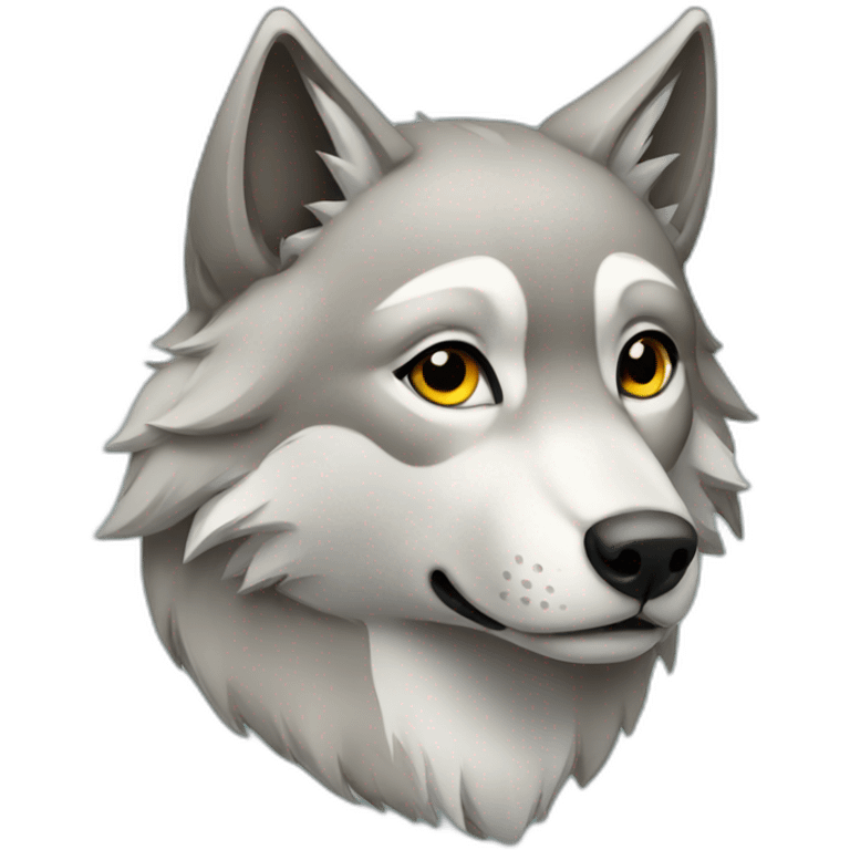 Female wolf  emoji