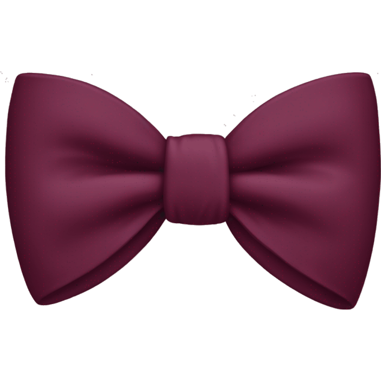 Burgandy bow emoji