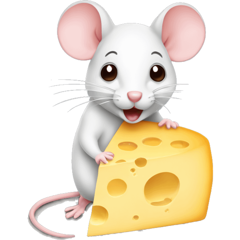 Mouse in cheese  emoji