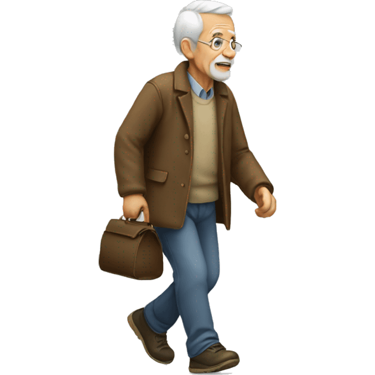 Old man walking emoji