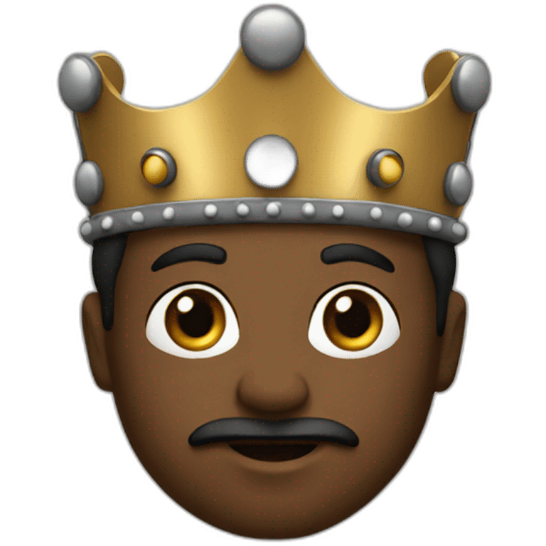 King with black emoji