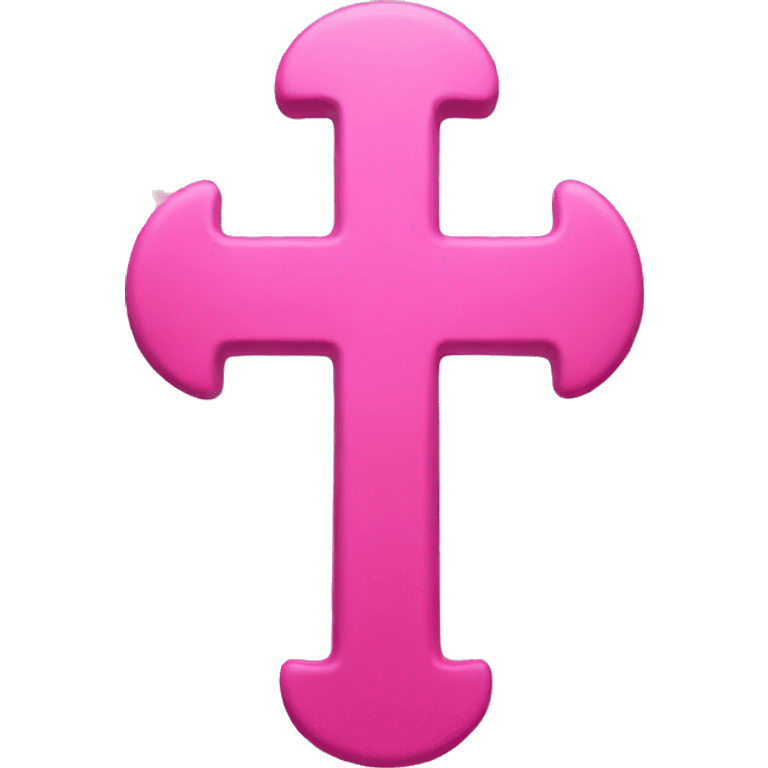 Pink cross emoji