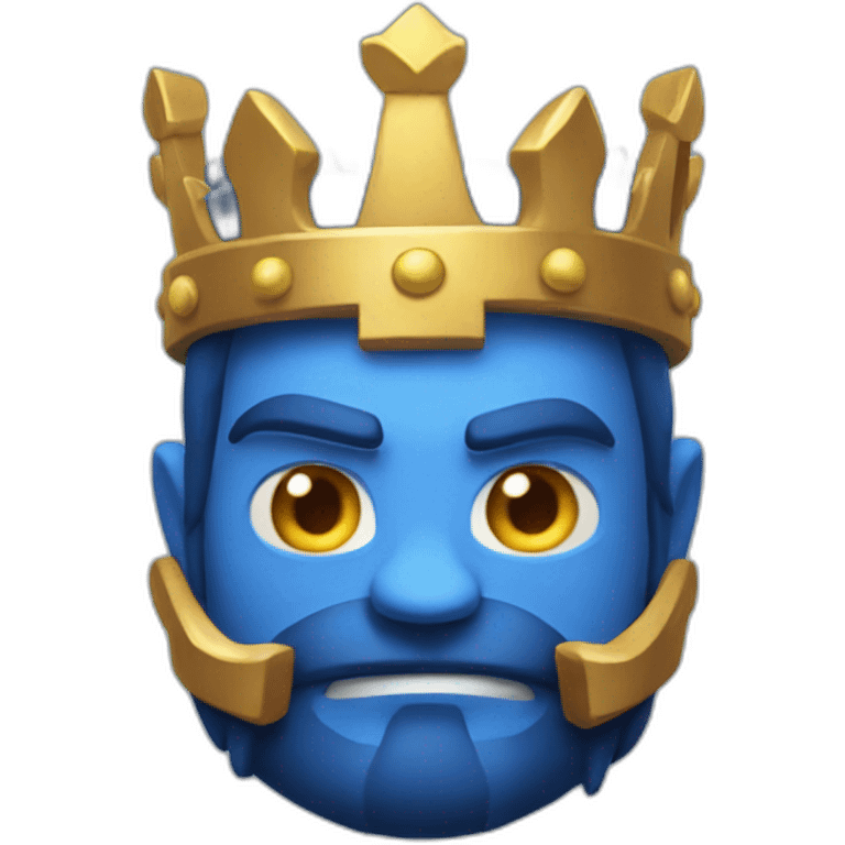 Blue king clash royale emoji