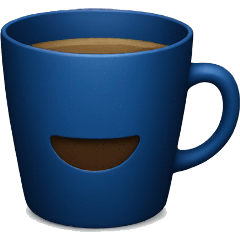 dark blue coffee cup emoji