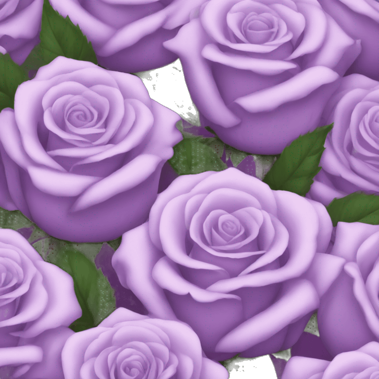 light purple roses emoji