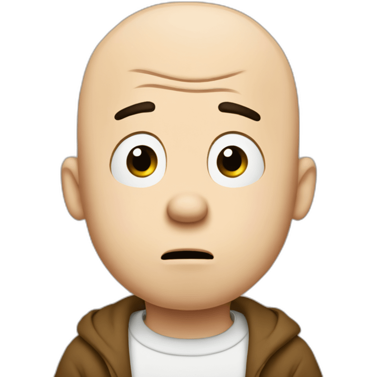 sad adult Charlie brown emoji