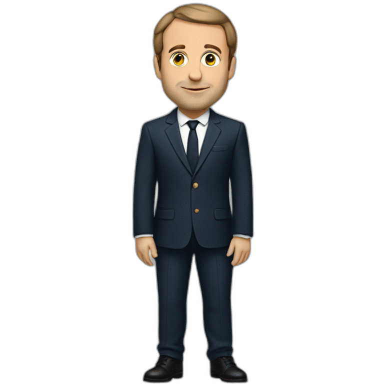 macron full body in profile emoji